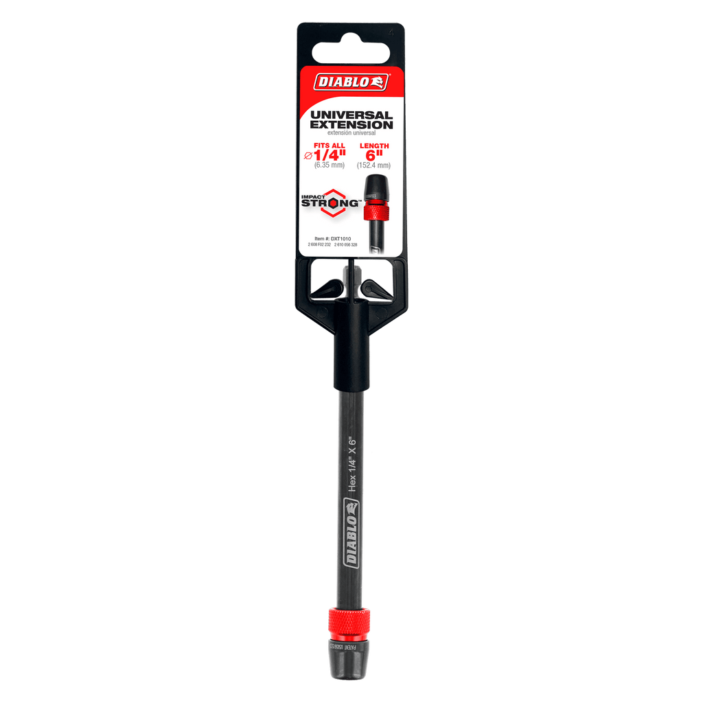 Diablo DXT1010 1/4" x 6" Universal Extensions for Drills