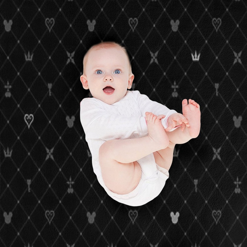 Kingdom Hearts Pattern2 Throw Blanket