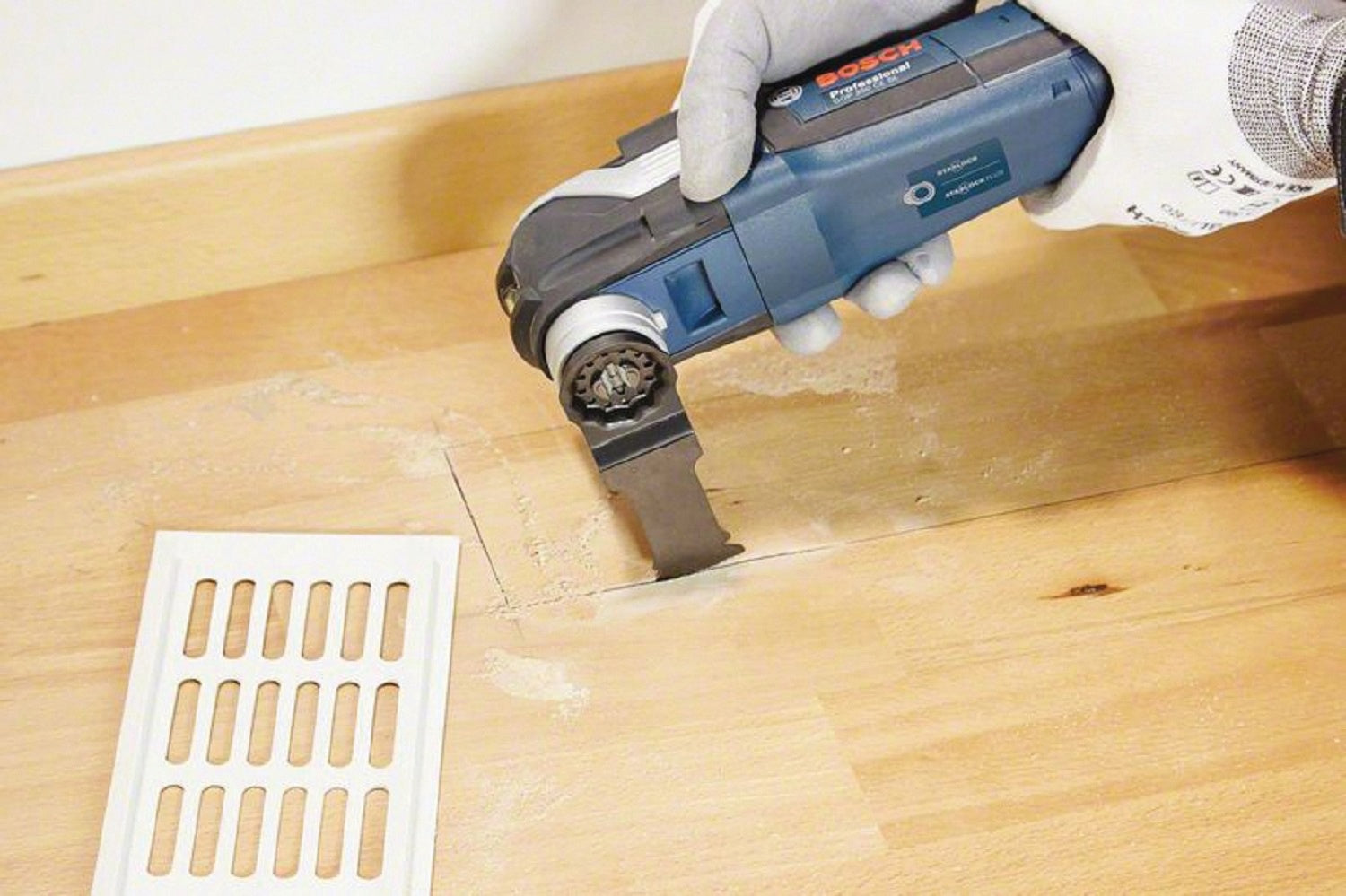 BOSCH OSL114JF-10 1-1/4 In. Starlock® Oscillating Multi Tool Bi-Metal Xtra-clean Plunge Cut Blade 10 Pk.