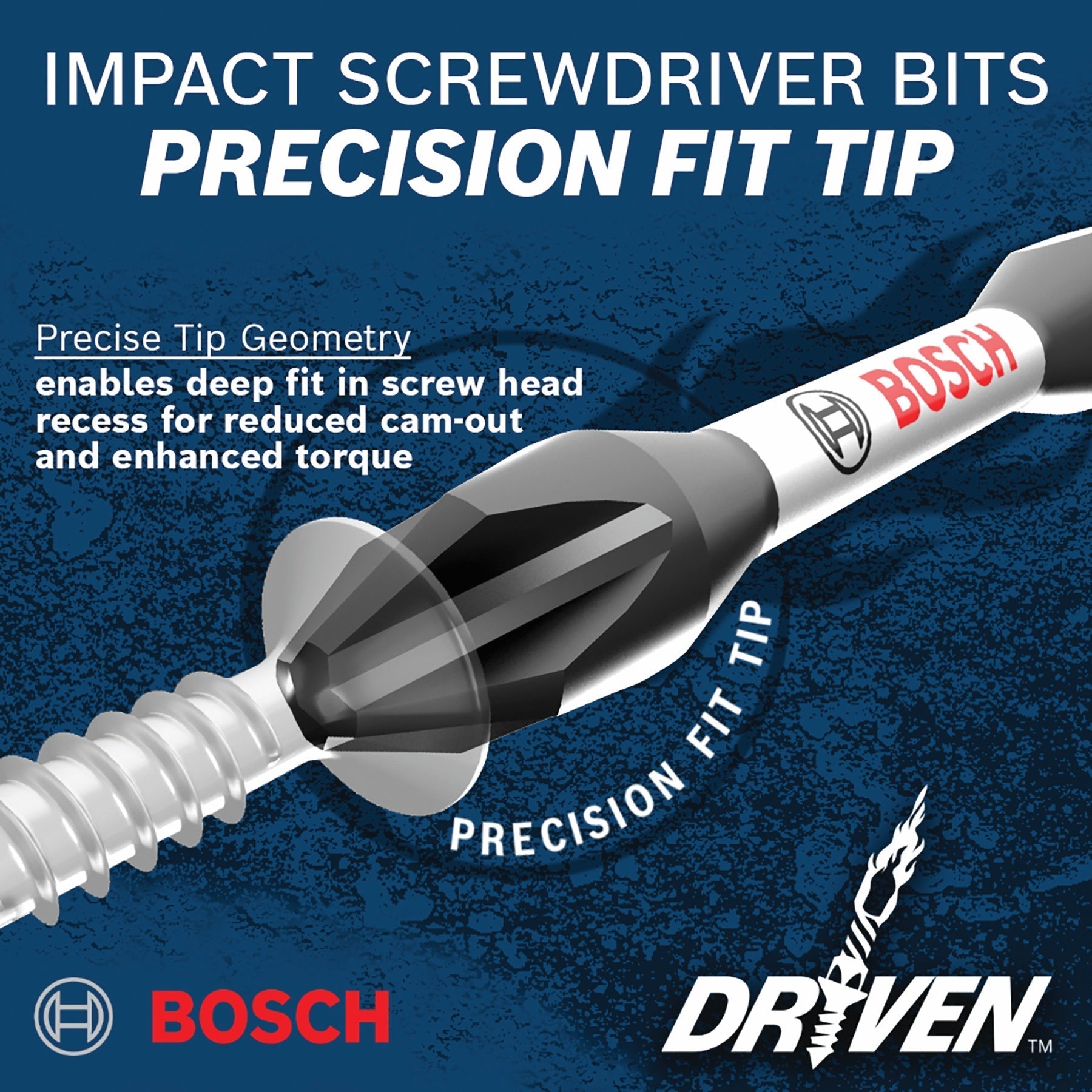 BOSCH ITDT15102 2 pc. Driven 1 In. Impact Torx® #15 Insert Bits