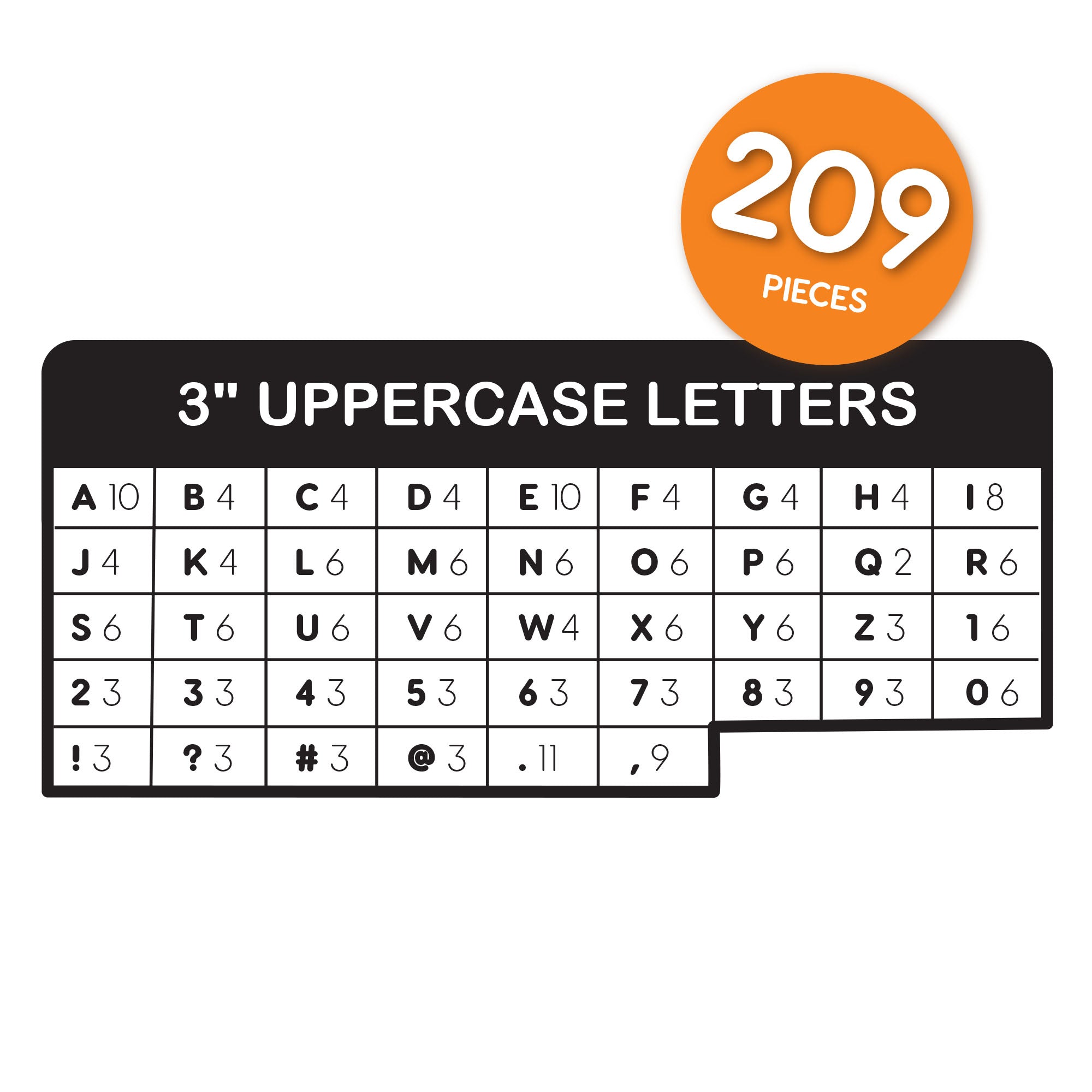 Bulletin Board Letters – 3 inch