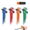 HORUSDY 36Pc Hex & Torx Key Set Extra Long Allen Wrench Ball End Tamper Proof Metric/SAE