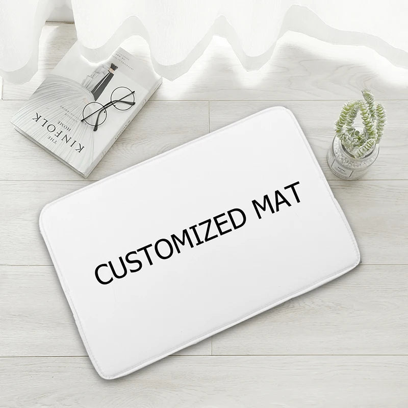 Floor Mat Customized Printed Bathroom Kitchen Carpets Doormats For Living Room Anti-Slip Tapete 40-60/50-80/45-120cm