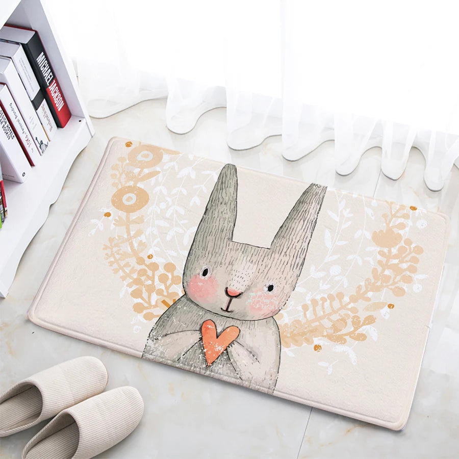 Floor Mat Customized Printed Bathroom Kitchen Carpets Doormats For Living Room Anti-Slip Tapete 40-60/50-80/45-120cm