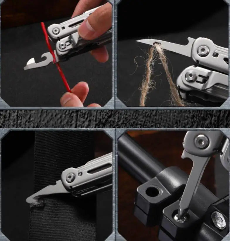Daicamping DL10 Pocket Multi Folding Knife Plier Multi-purpose Clamp Outdoor EDC Multitools Survival Gear Clip Hand Tool Sets