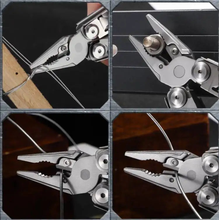 Daicamping DL10 Pocket Multi Folding Knife Plier Multi-purpose Clamp Outdoor EDC Multitools Survival Gear Clip Hand Tool Sets