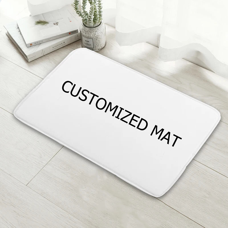 Floor Mat Customized Printed Bathroom Kitchen Carpets Doormats For Living Room Anti-Slip Tapete 40-60/50-80/45-120cm