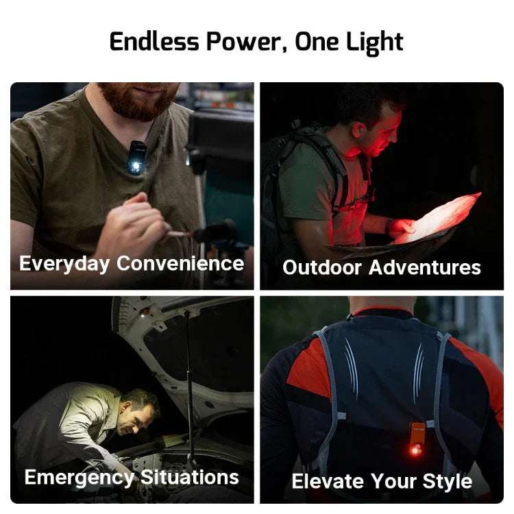 OLIGHT OCLIPPROOGC2M Oclip Pro Clip on Flashlight with Floodlight Spotlight and Red Light - Orange
