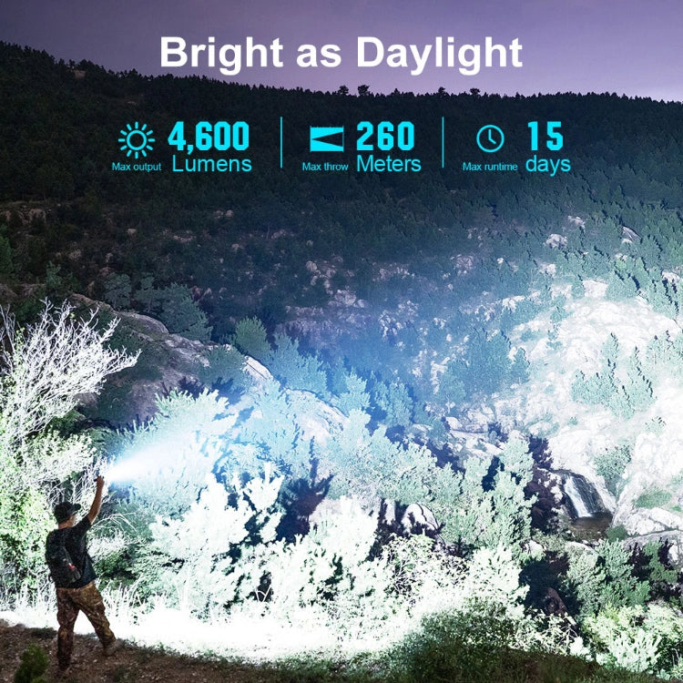 OLIGHT SEEKER4PROVIOLET Seeker 4 Pro High Power Flashlight Color - Cyber Violet CW(5700~7000K)