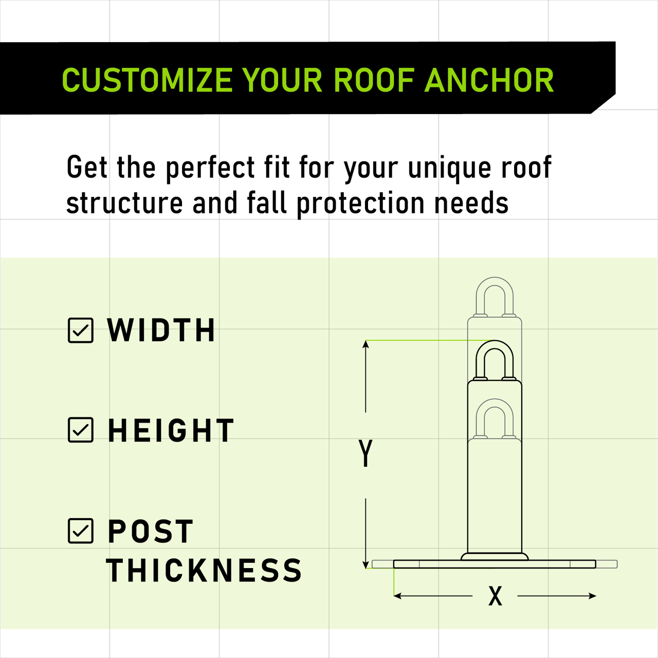 Frontline Commercial Roof Anchor 24"