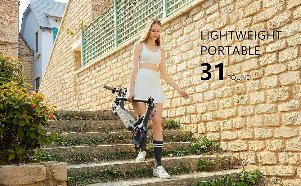 G5.0 Electric Scooter 36V High Capacity Battery 16Miles Long Range 19Mph 350W Motor 8.5Inch Tyres Foldable AOVOPRO Escooter