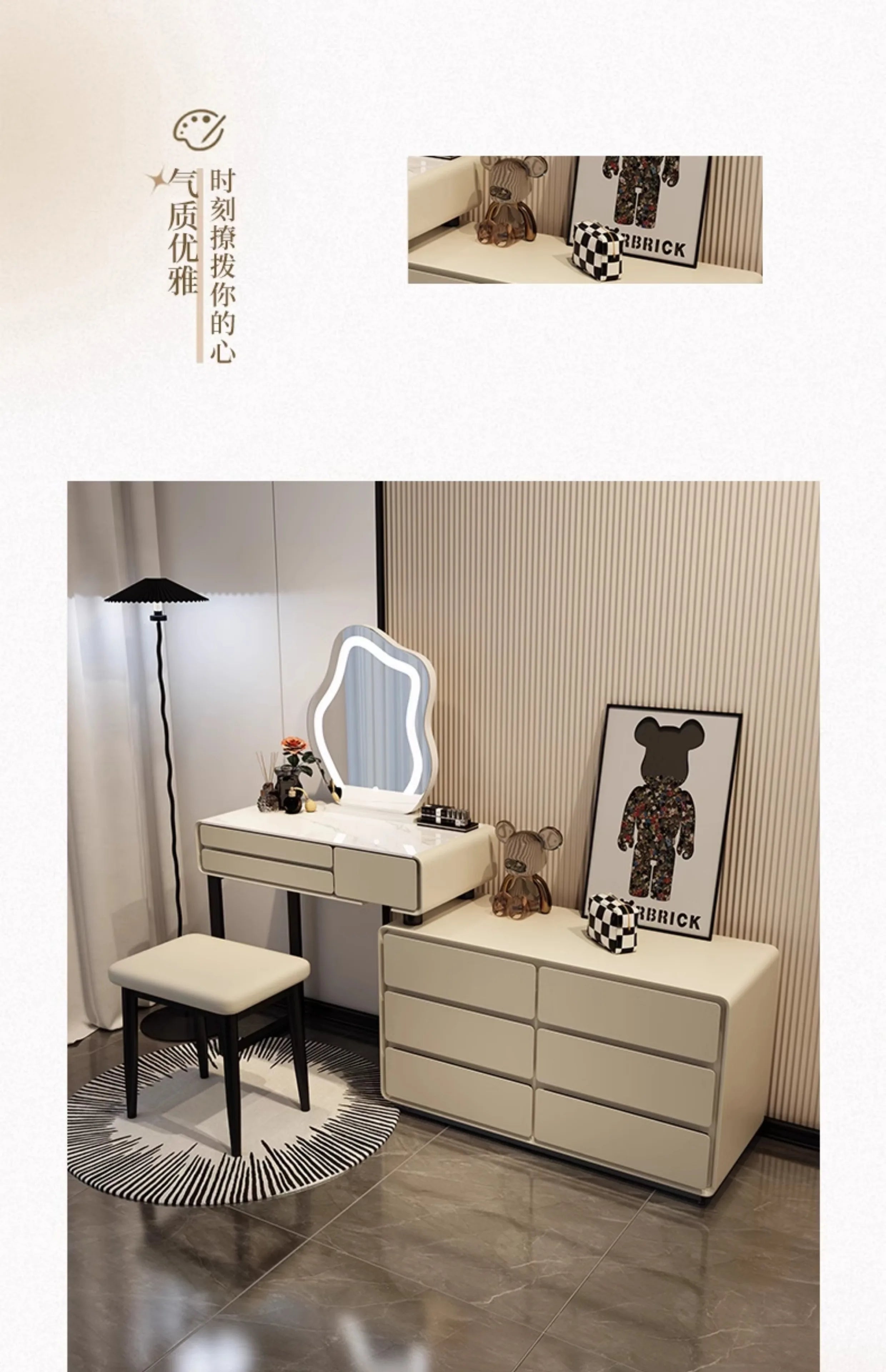 Decor Vanity Table Modern Dresser Drawer Vanity TableLuxury Bedroom Tocador De Maquillaje Para Dormitorio Bedroom Furniture