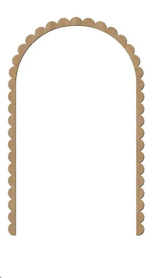 Wood Wall Arch Decor Modern Wooden Wall Panel Scallop Wall Trim Accent DIY wood  arch shaped wooden frame scalloped