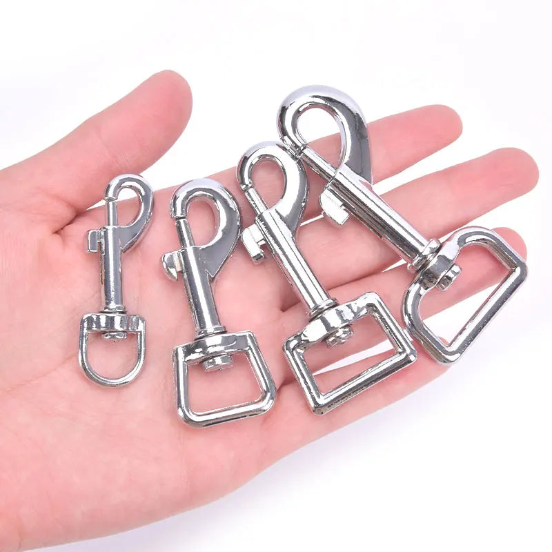 Small Dog Collar Leash Metal Buckle Hardware Sets Durable Cat Lead Straps Swivel Trigger Snap Hook Diy Pet Accessories