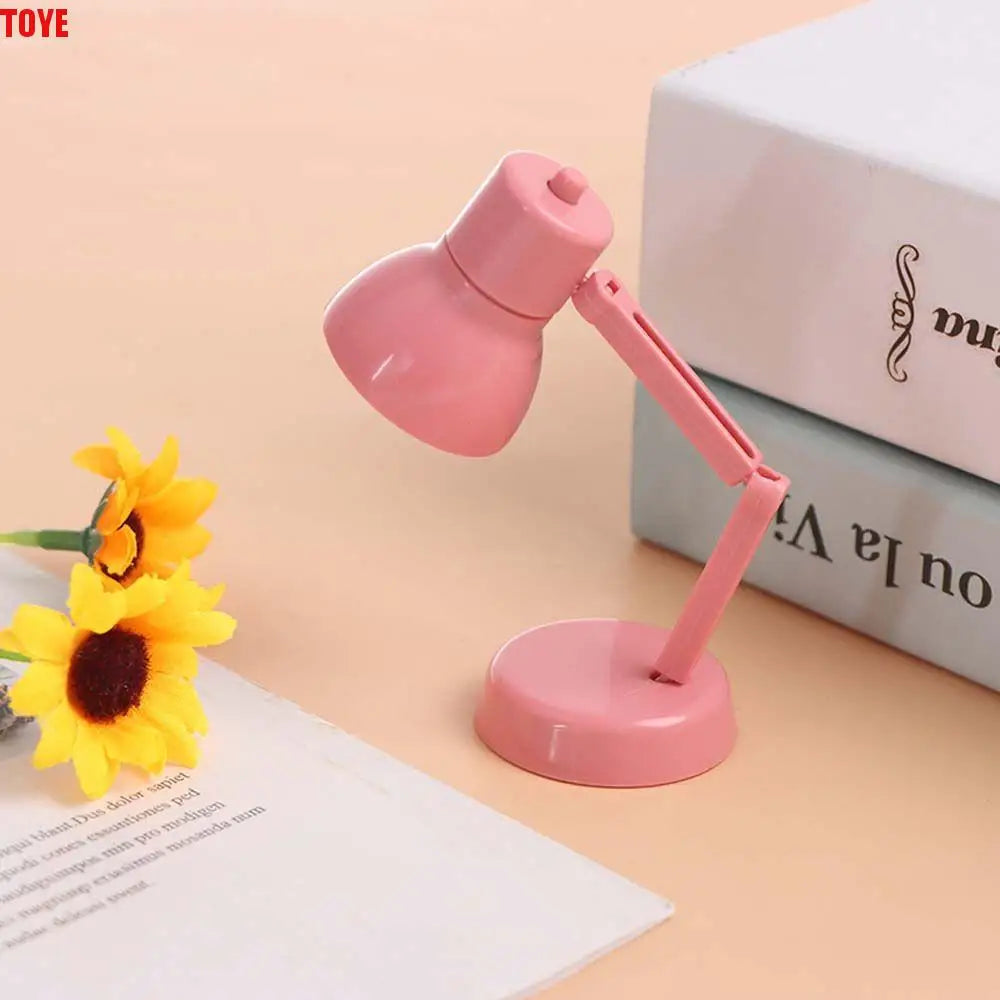 Decor  House Decoration Crafts LED Light Simulation Desk Lamp Dollhouse Miniature Desk Lamp Miniature Dollhouse Furniture
