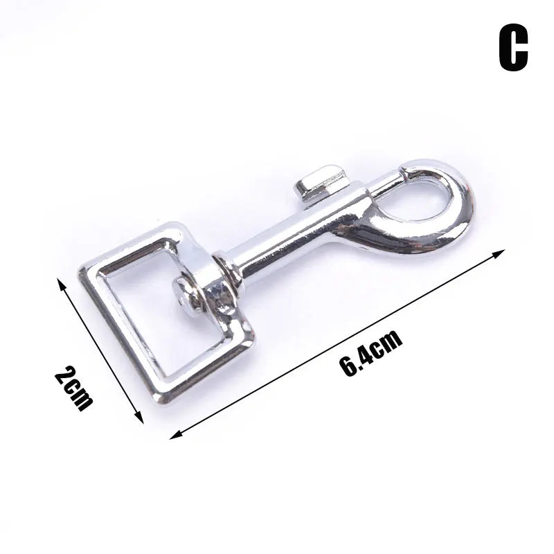 Small Dog Collar Leash Metal Buckle Hardware Sets Durable Cat Lead Straps Swivel Trigger Snap Hook Diy Pet Accessories