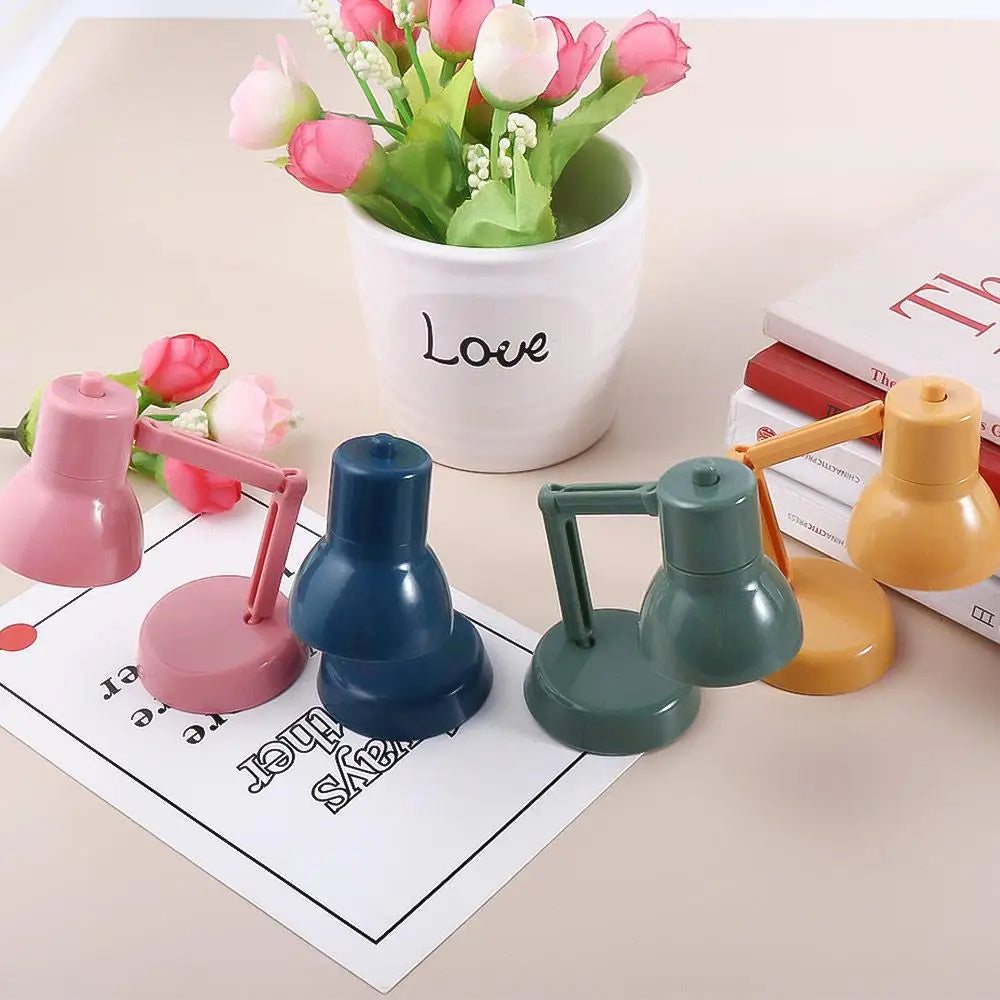 Decor  House Decoration Crafts LED Light Simulation Desk Lamp Dollhouse Miniature Desk Lamp Miniature Dollhouse Furniture