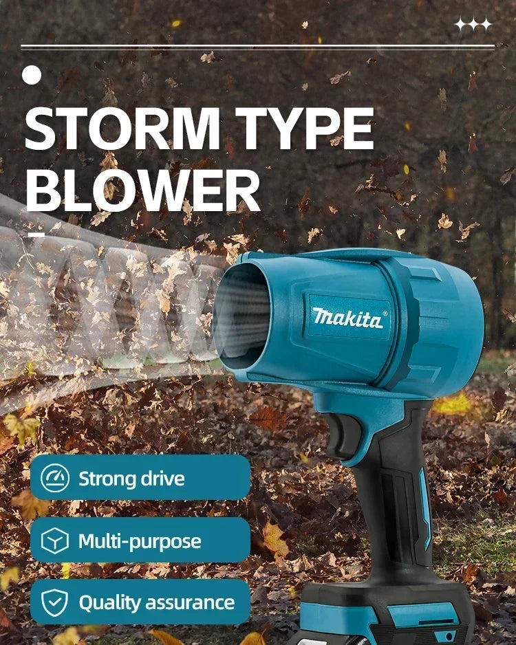 Makita Violent Blower Turbo Jet Fan 30000RPM  Electric Air Duster Wind Speed Turbo Rechargeable with Light Car Cleanin Tool