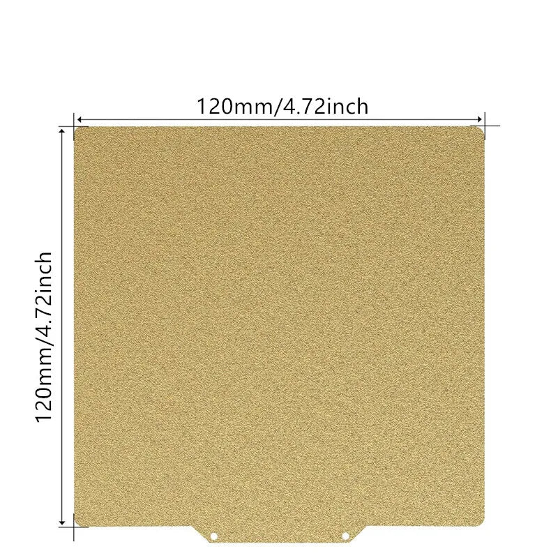 Voron V0 PEI Sheet 120x120mm Double Sided Textured/Smooth PEI PET PEO PEY H1H Flexible Spring Steel Sheet Magnetic Build Plate