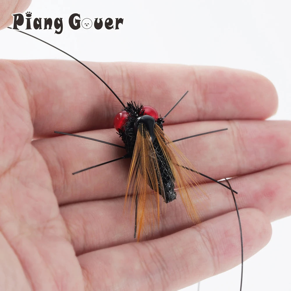 Simulated Fly Cat Toy Replaces Head Cat Teasing Stick Teasing Interactive Wand Little Bug Pet Toy