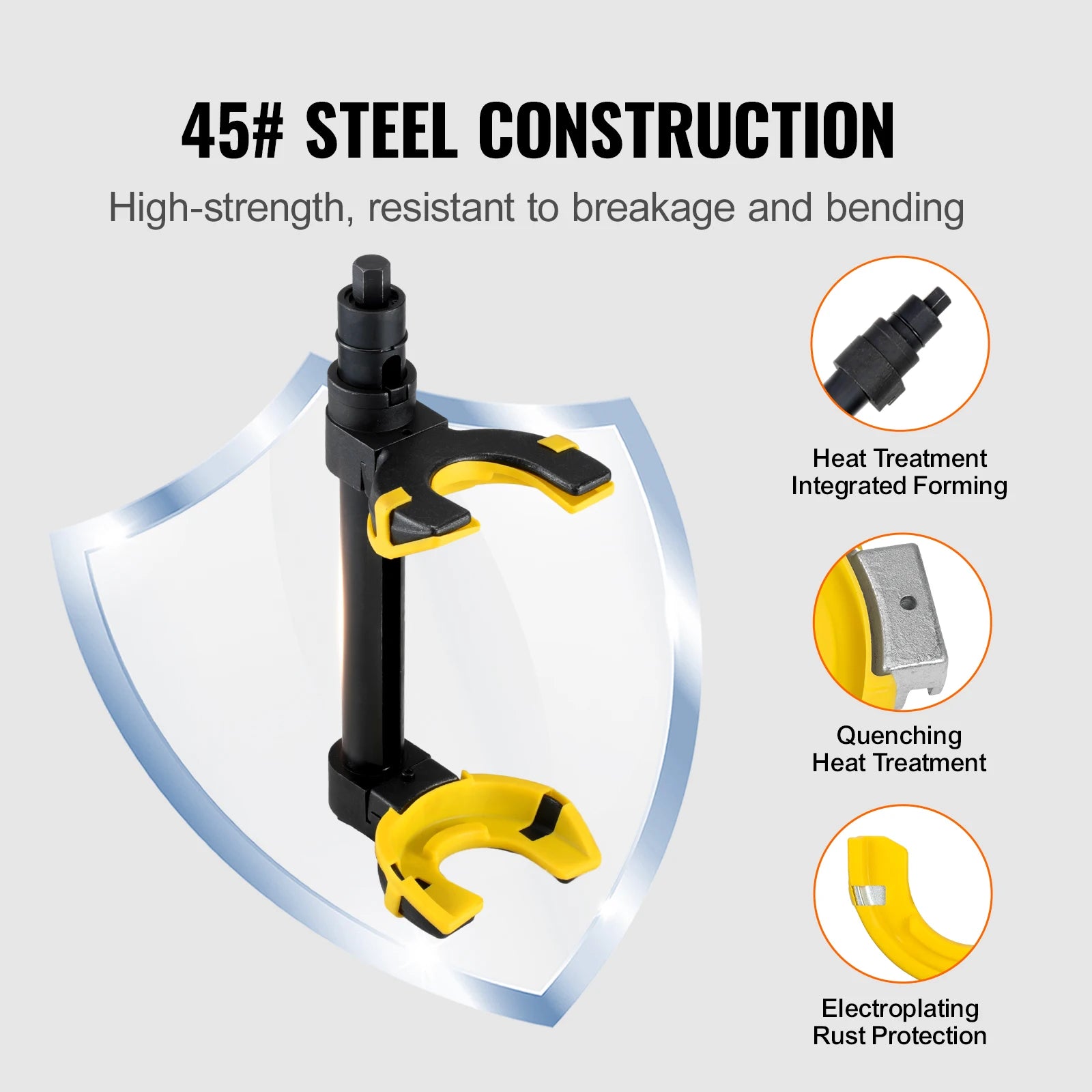 SucceBuy Strut Spring Compressor Macpherson Strut Spring Compressor Kit Interchangeable Fork Strut Coil Extractoror Remover Tool