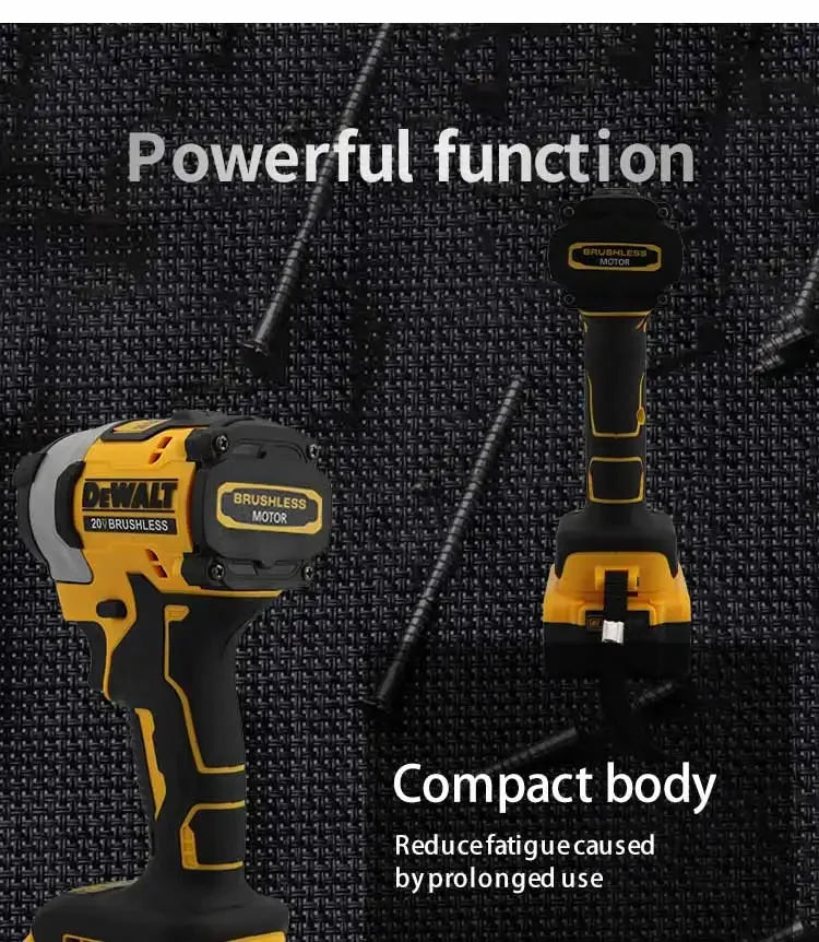 DEWALT DCF850 20V MAX Brushless Impact Driver 205NM 3-Speed 3250RPM 1/4" Hex Chuck PrecisionDrive Bare Tool