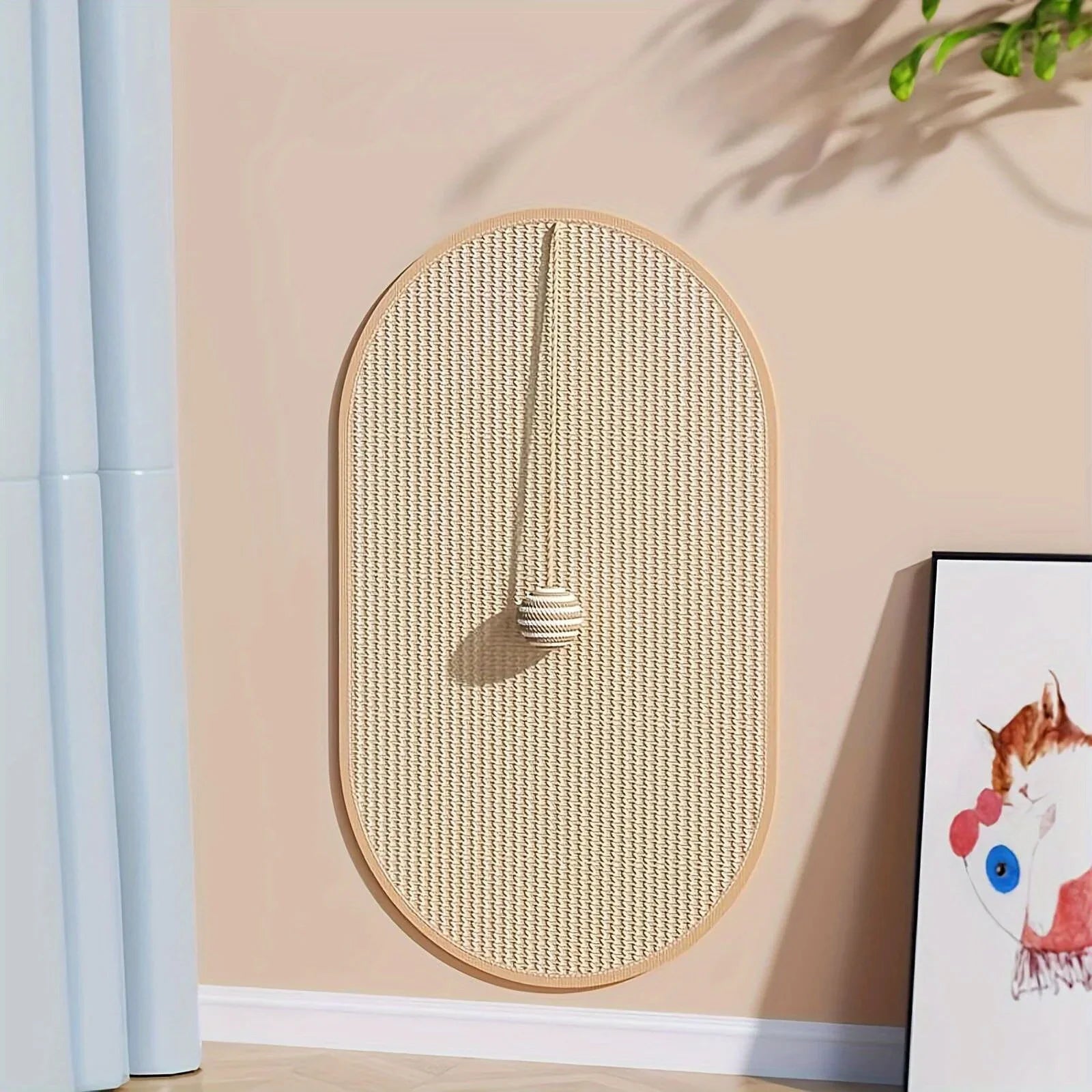 Durable Sisal Cat Scratch Pads, Cat Wall Pads, Sofa Claw Grinding Pads, Scratch Board Wall Stickers Cat Pet Toys Pet Accessories