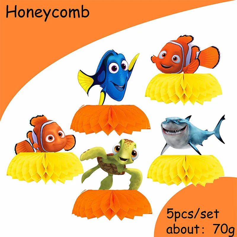 Finding Nemo Birthday Decoration Angle Disposable Tableware Cup Plate Tablecloth Baby Shower Kids GirlsBoy Party Supplies