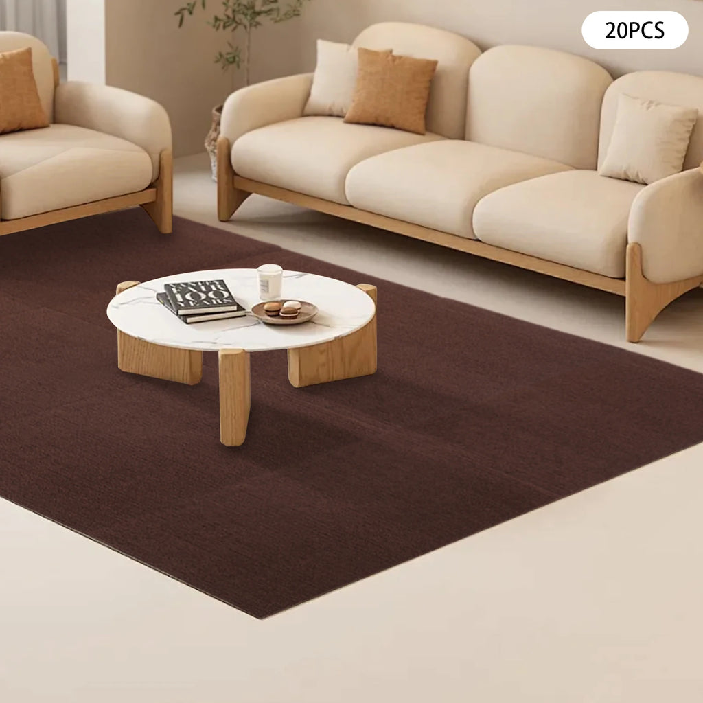 20Pcs Self-Adhesive Carpets Household Items Wrinkle Resistance for Restaurants/Homes/Corridors/Game Rooms