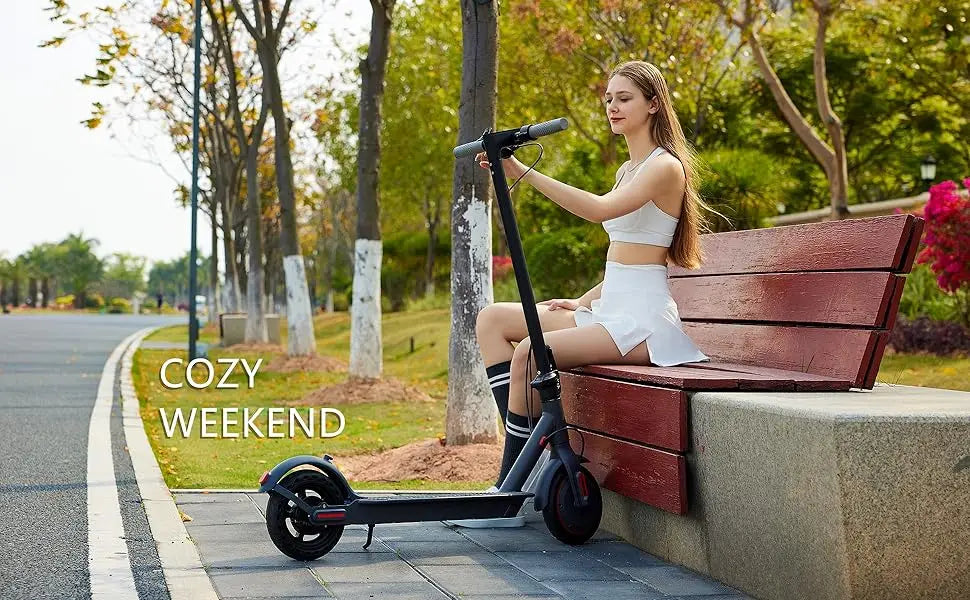 G5.0 Electric Scooter 36V High Capacity Battery 16Miles Long Range 19Mph 350W Motor 8.5Inch Tyres Foldable AOVOPRO Escooter