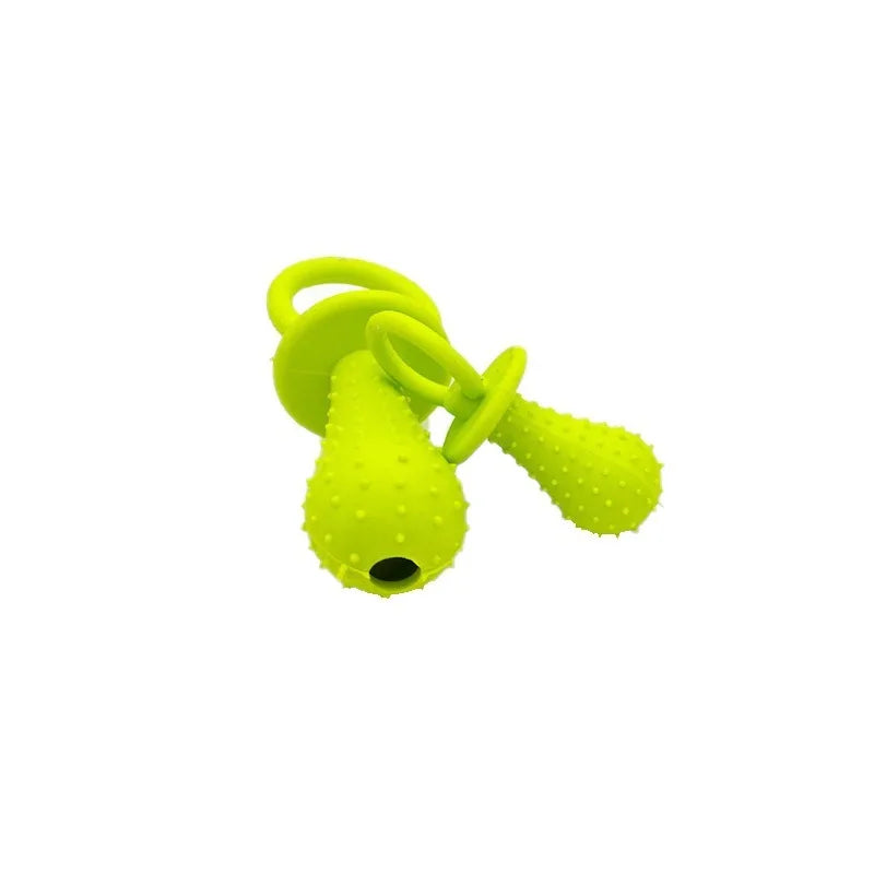 Rubber Pacifier for Pet Toys Dog Cat Puppy Chew Toys with Bell Sound Inside Pet Toy Rubber Bite Random Color New Pet Products