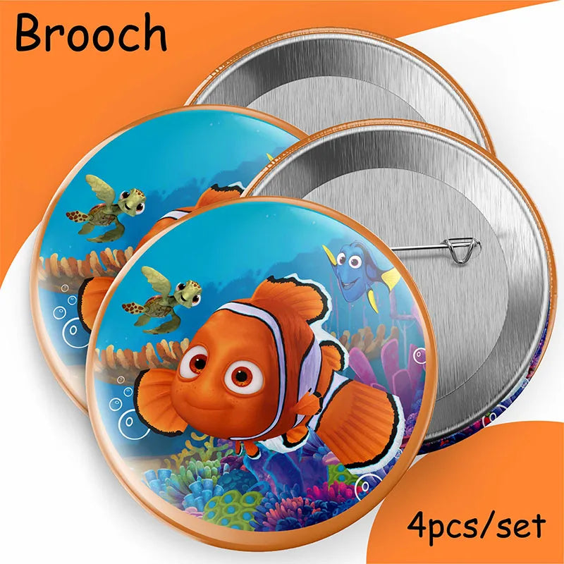 Finding Nemo Birthday Decoration Angle Disposable Tableware Cup Plate Tablecloth Baby Shower Kids GirlsBoy Party Supplies