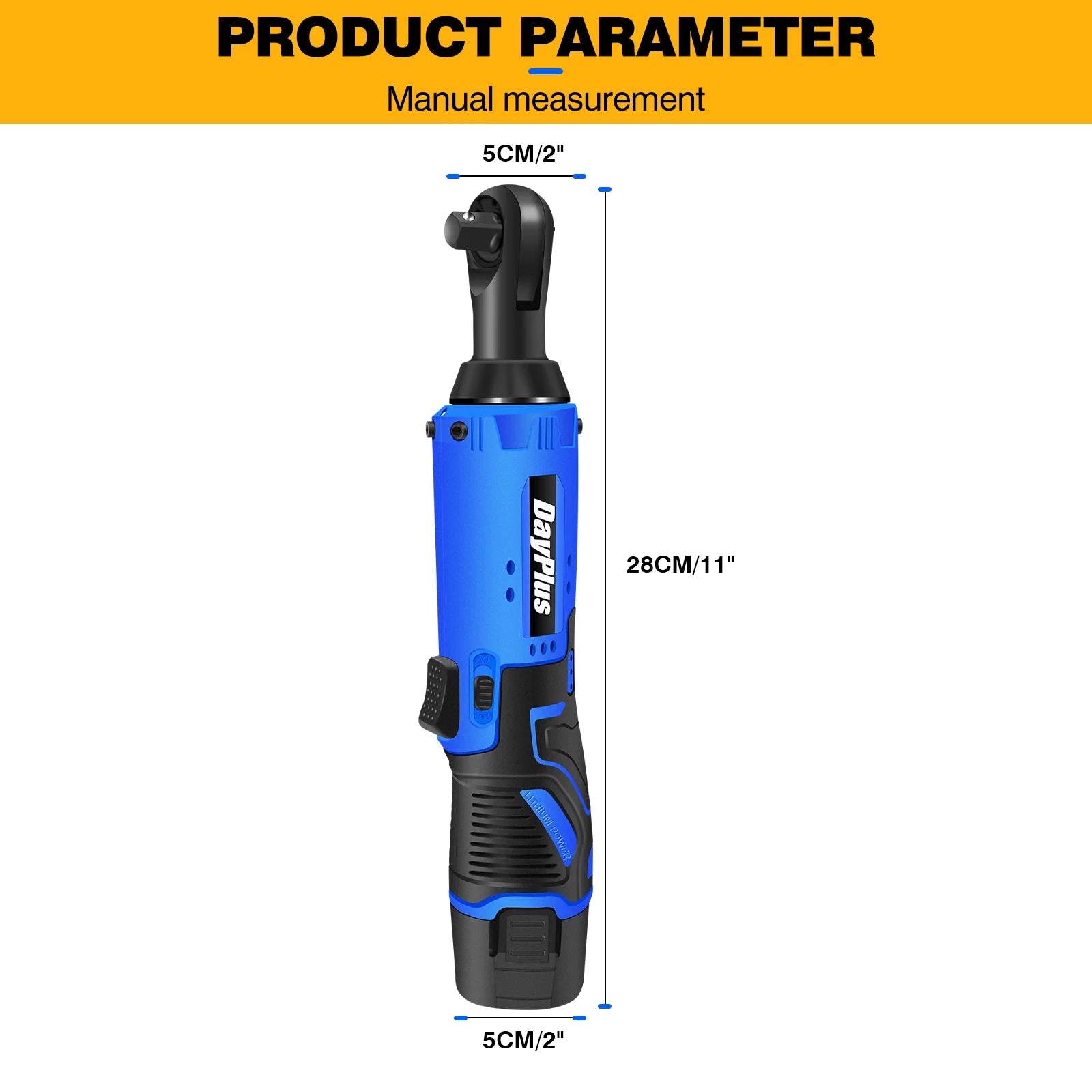 3/8” Electric Cordless Ratchet Wrench Set with 2 x1500mAh Batteries 40Nm Cordless Ratchet Wrench 90° Angle Wrench, 7 Sockets Set