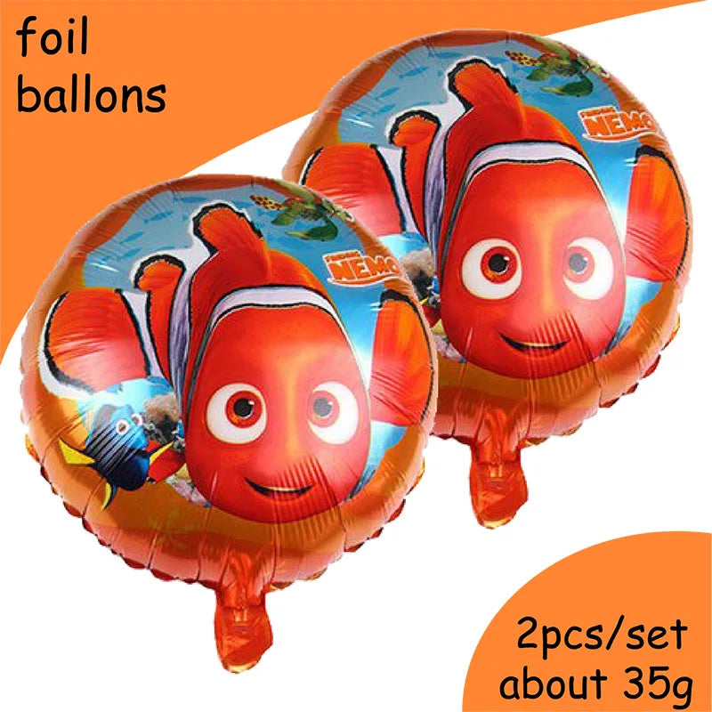 Finding Nemo Birthday Decoration Angle Disposable Tableware Cup Plate Tablecloth Baby Shower Kids GirlsBoy Party Supplies