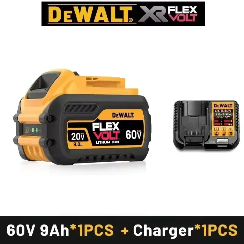 Original DEWALT Battery 20V/60V 6-9.0Ah Rechargeable Li-Ion Battery ,Dewalt Tool Battery, Charger Dewalt Battery+electric Drill