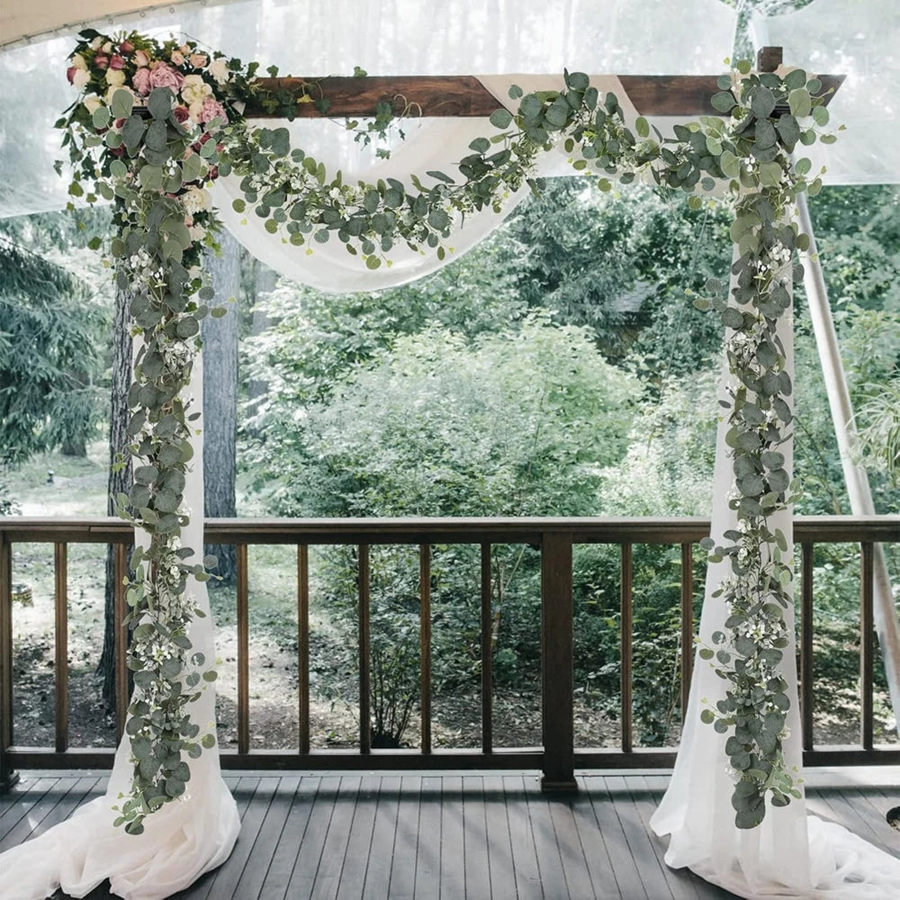 Greenery Foliage Vine Artificial plant christmas Accessories Wedding outdoor garden yard archway Decor Home table Wall Hanging
