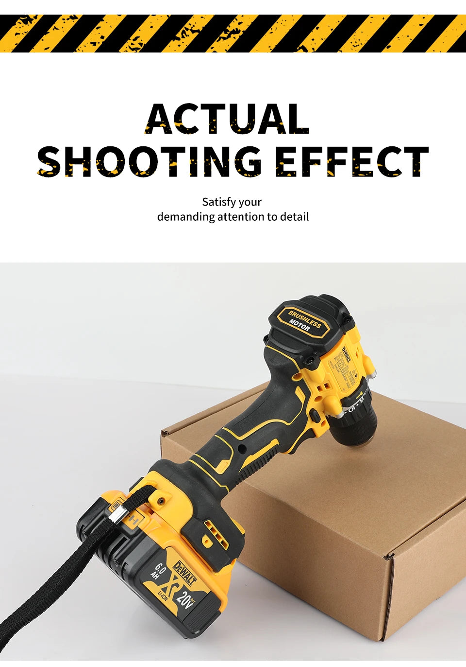 DEWALT DCD805 20V Power Tools Brushless Impact Drill Cordless Electric Screwdriver Multi-Function Hand Drill