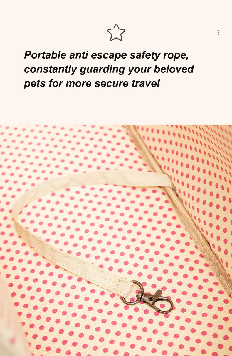 Pet cat carrying bag Escape free portable multi-function pet bag Large capacity breathable cross-body bag portable soft bag zwq