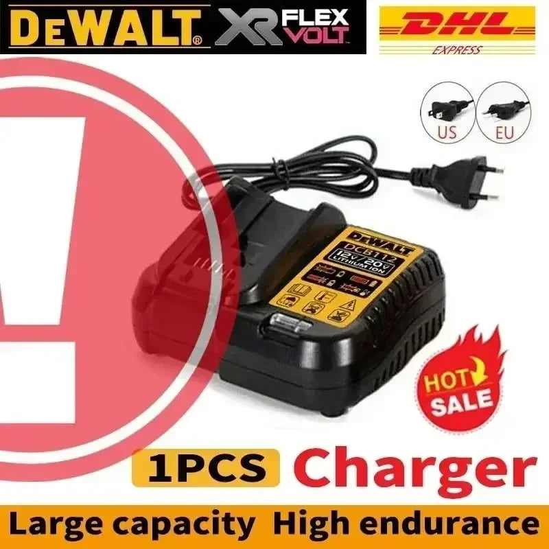 DeWALT Original Battery 20V 5.0Ah 6.0Ah MAX FlexVolt for DCB606 DCB205 DCB206 DCB209 DCB182 Power Tool with Charger