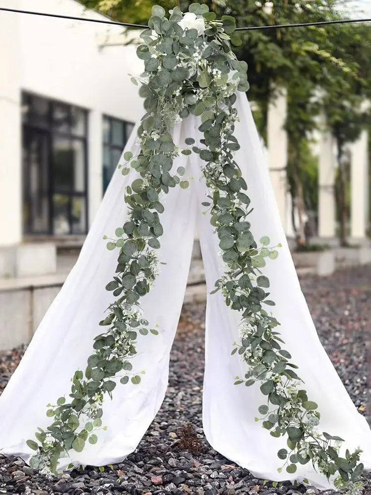 Greenery Foliage Vine Artificial plant christmas Accessories Wedding outdoor garden yard archway Decor Home table Wall Hanging