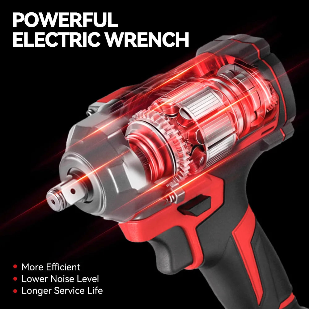 ONEVAN 1200N.M Brushless Electric Impact Wrench DTW500 4Gear Rechargeable Electric Screwdriver Power Tool For Makita Battery Pin