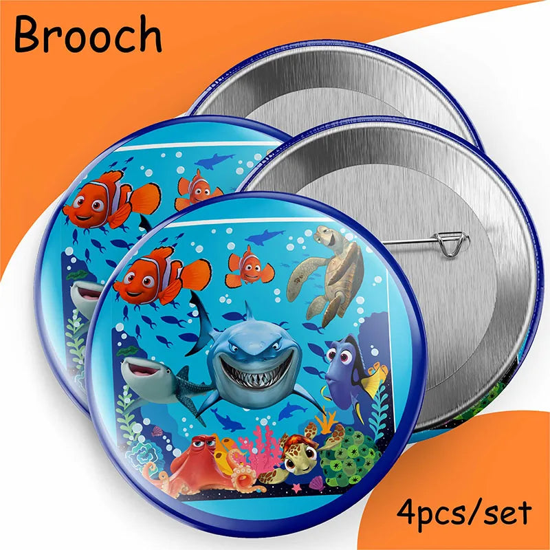 Finding Nemo Birthday Decoration Angle Disposable Tableware Cup Plate Tablecloth Baby Shower Kids GirlsBoy Party Supplies