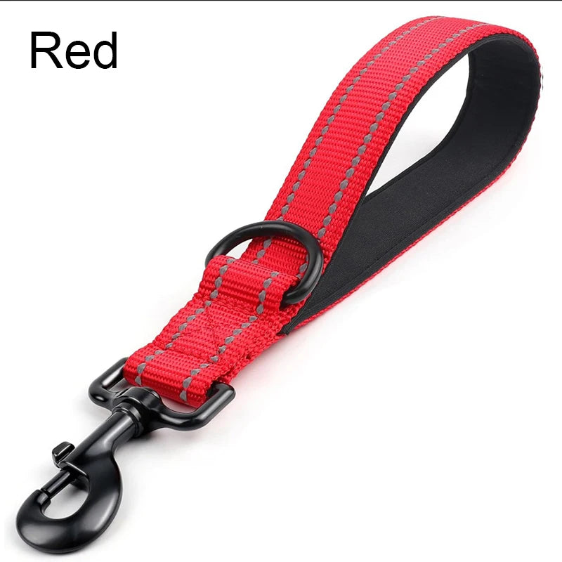 30/45/60cm Dog Leash Short Dogs Leash Nylon Leashes for Large Dog Walking With Zinc Alloy Lock Lockable 360 Degree Rotation
