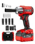 1/2 Inch Brushless Cordless Impact Wrench 480Ft-lbs|3300RPM High Torque with 2x4000mAh Batteries&4 Sockets for Car Repair,Home