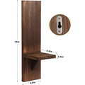 Art Deco Wooden Wall Mounted Vase Display Stand Wedding Corridor Candle Holder Home Wall Decor Rack