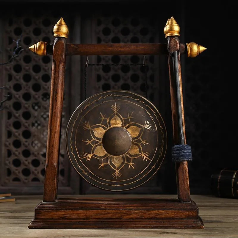 Modern Wood Carving Art Ornaments Retro Simple Entrance Hall Decoration Crafts Luxury Multifunctional Living Room Home Decor