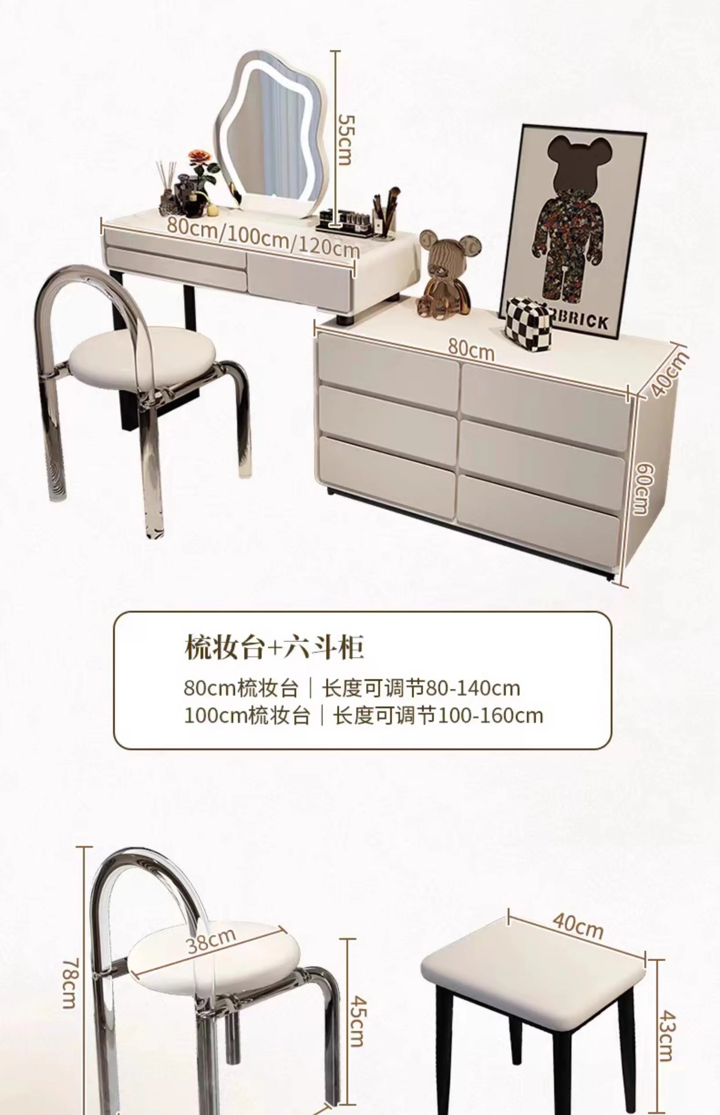 Decor Vanity Table Modern Dresser Drawer Vanity TableLuxury Bedroom Tocador De Maquillaje Para Dormitorio Bedroom Furniture