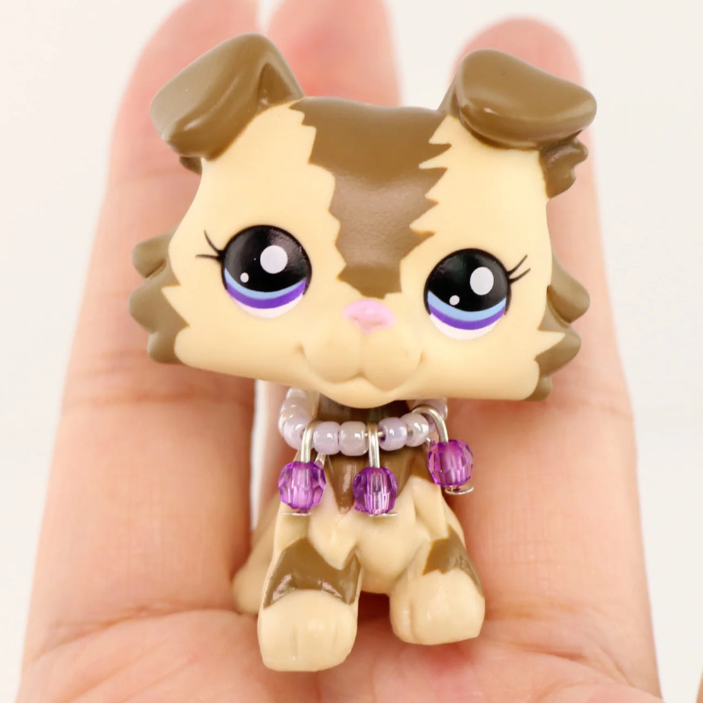 More Toys Lovely Pet Shop Shorthair Cat Dachshund Collie Deer Husky Wolf with Accessories Set