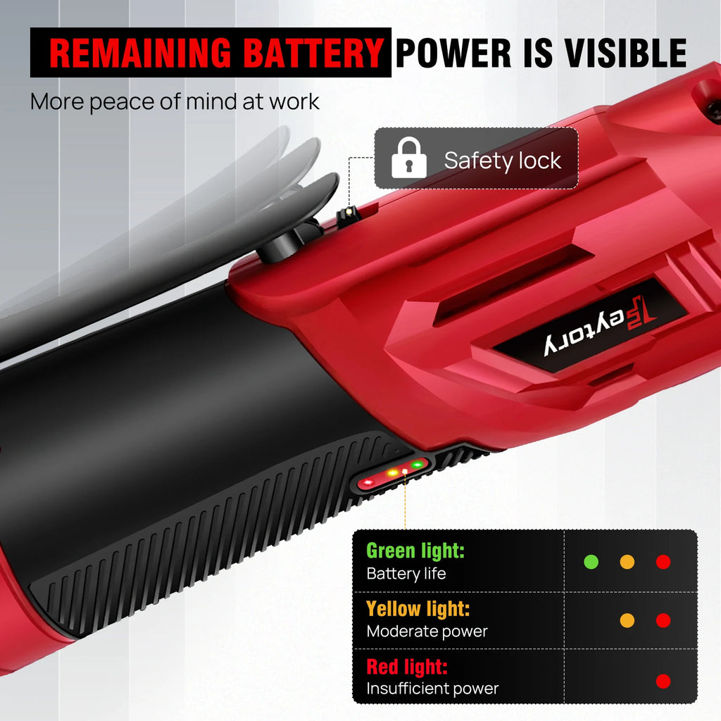 Cordless Ratchet Wrench, 2 x 12V 1.5Ah Batteries, Charger, Power Tool Wrench 3/8" Sq Drive,Cordless Ratchet with 7 Sockets