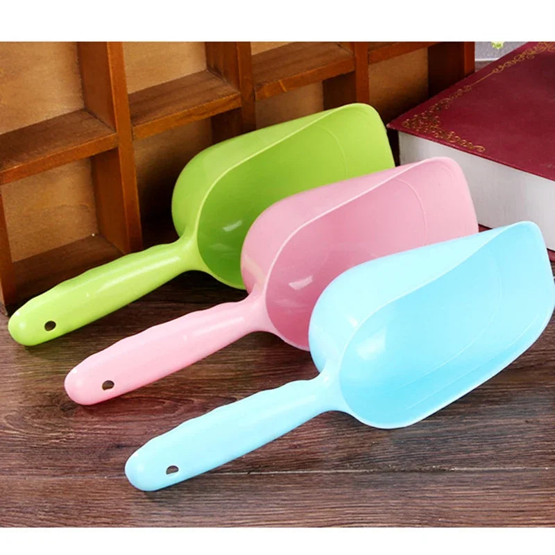 Multi-Color Pet Plastic Feeding Shovel Cat Food Spoon Dog Large Capacity Food Feeder Pet Accessories Product